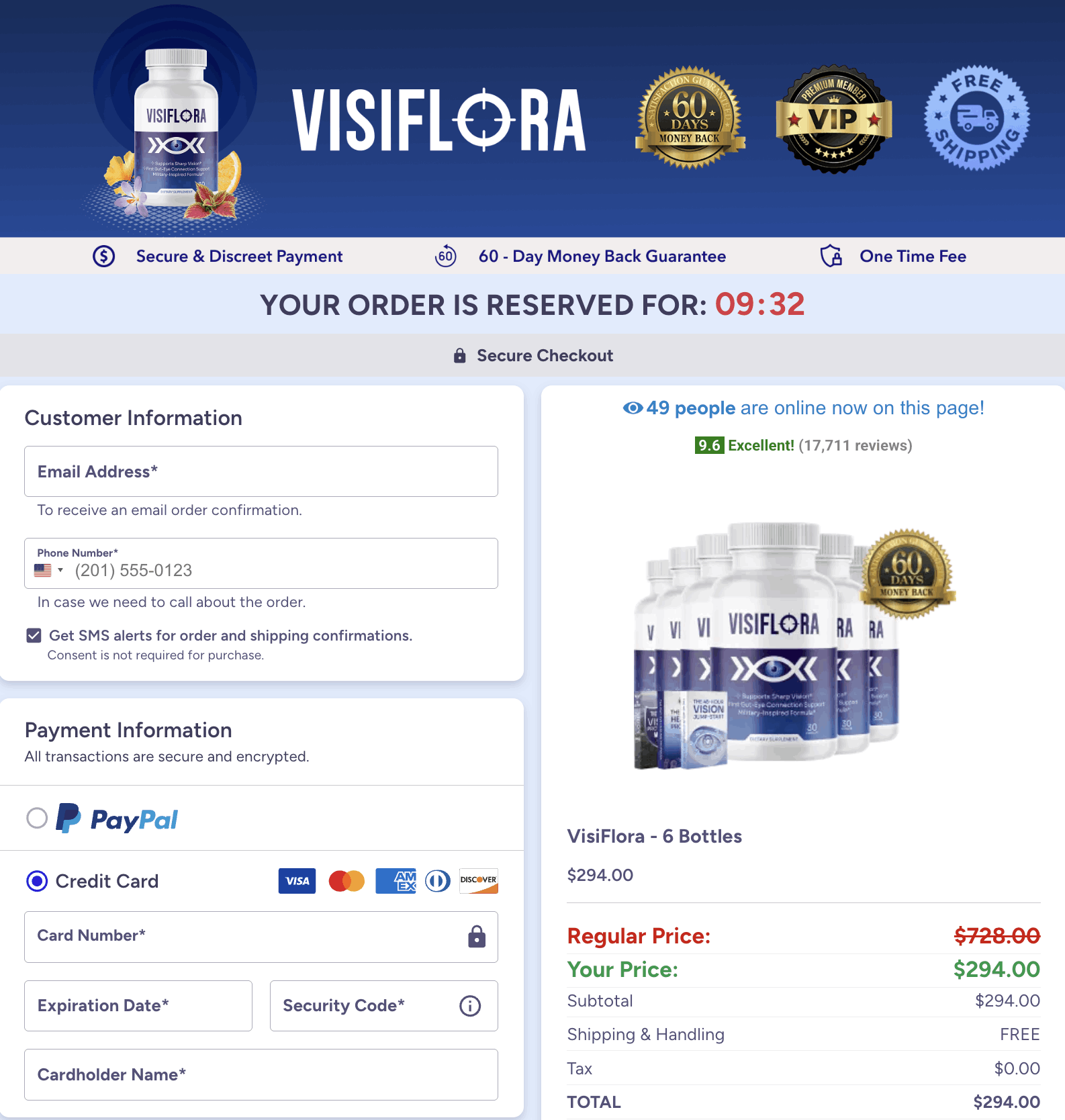 visiflora-order-page